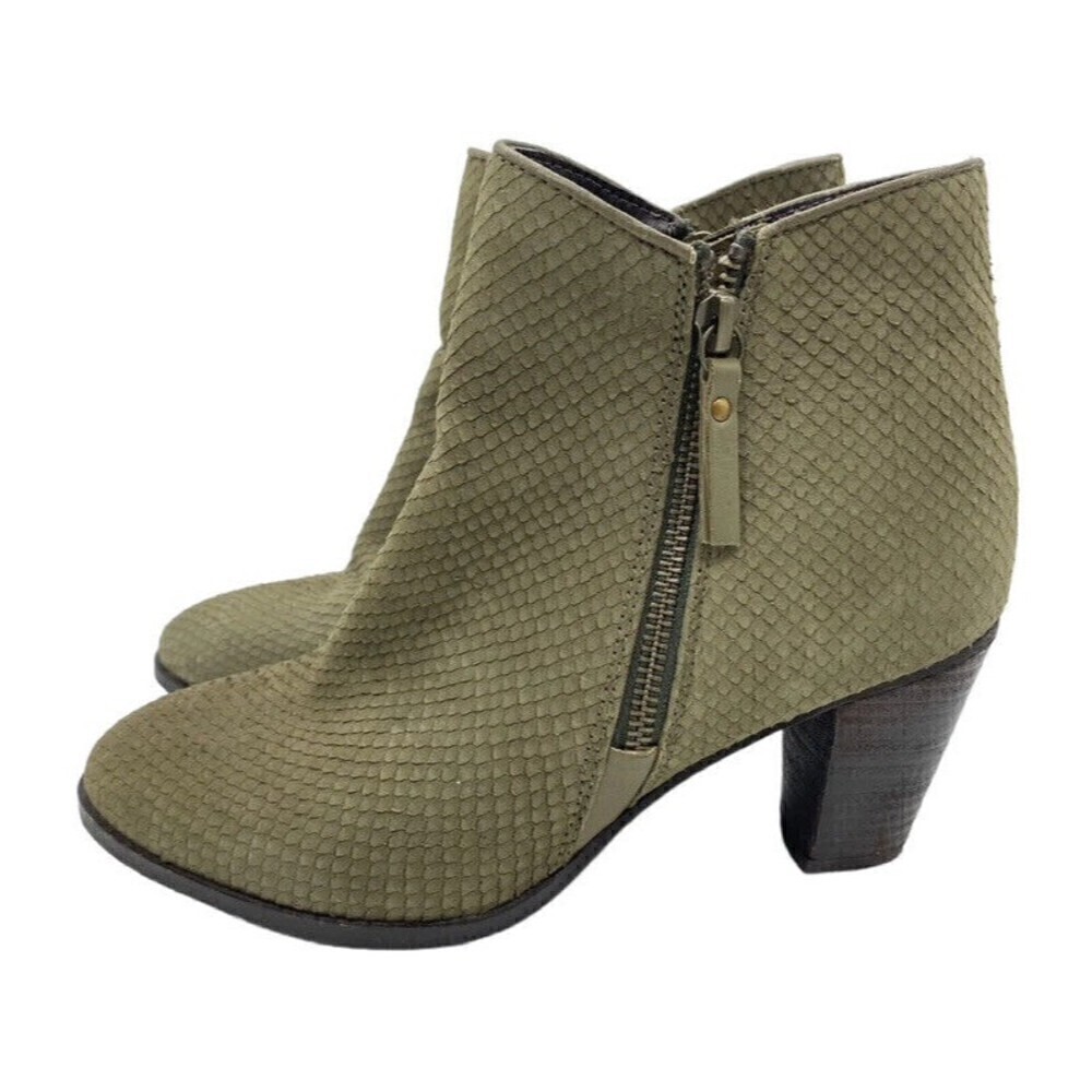 MIA Women’s Size 7.5 Maddock Heeled Ankle Boots Green